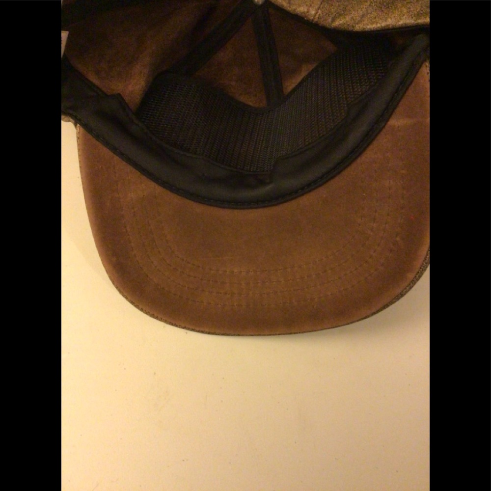 Cabela’s Leather Baseball Hat Adjustable - image 4